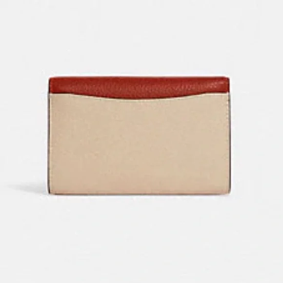 Unique luxury COACH Kleo Wallet In Colorblock 🔥🧡 - Picture 4 of 8